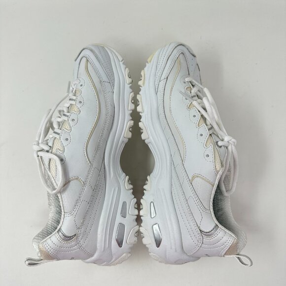 Skechers D'lites Sport Women size 9 White Athletic Sneakers - Picture 3 of 14